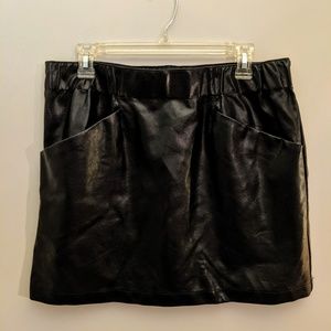 NWOT Wild Fable Faux Leather Mini Skirt